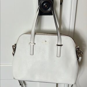 Kate Spade White Leather Cedar Street Maise Satchel